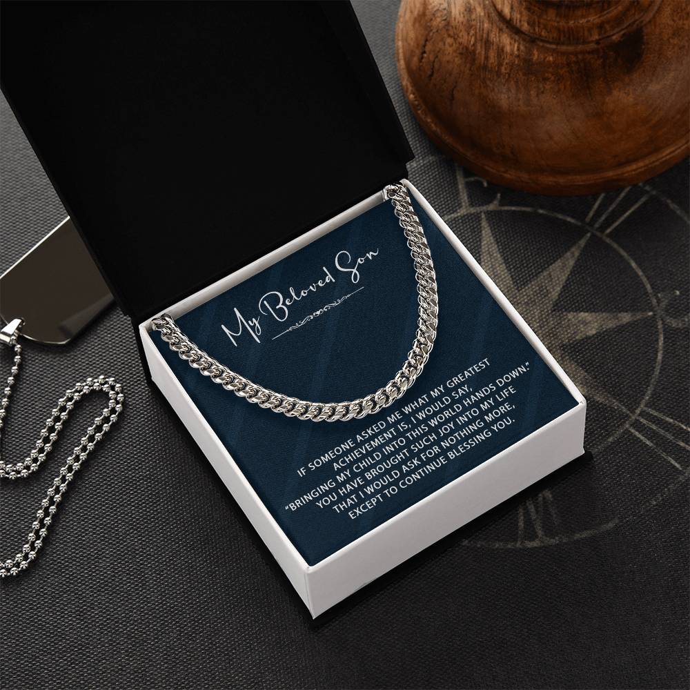 Cuban Chain Necklace For Son Cuban Link Chain