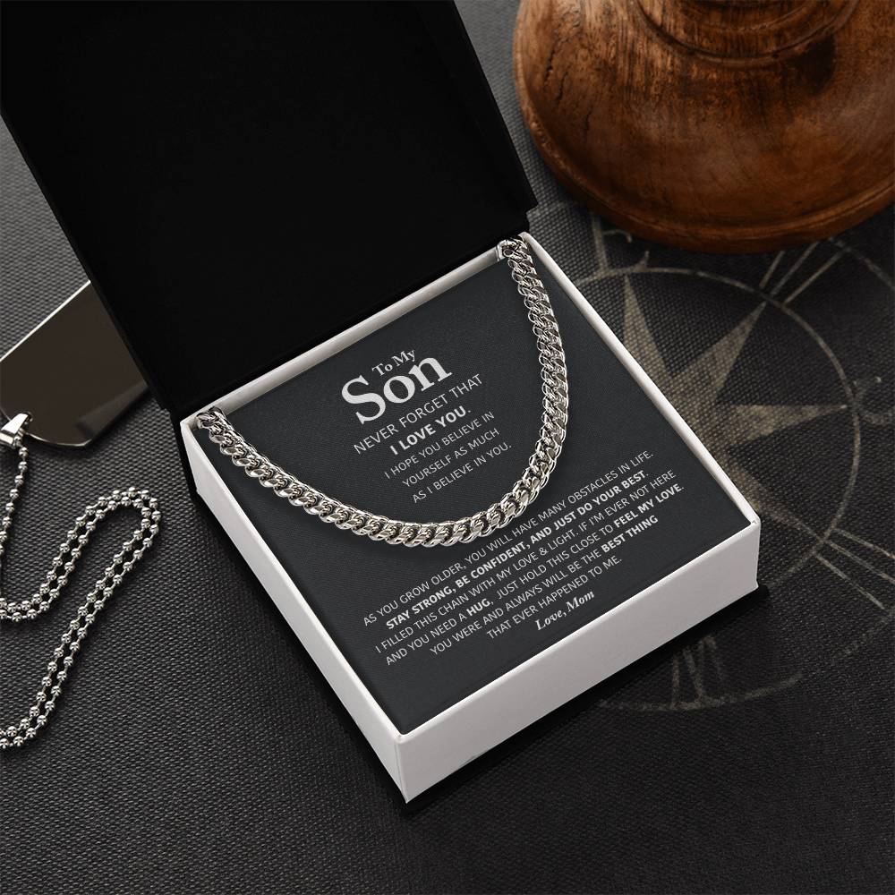My Son - Be Confident - Cuban Link Chain