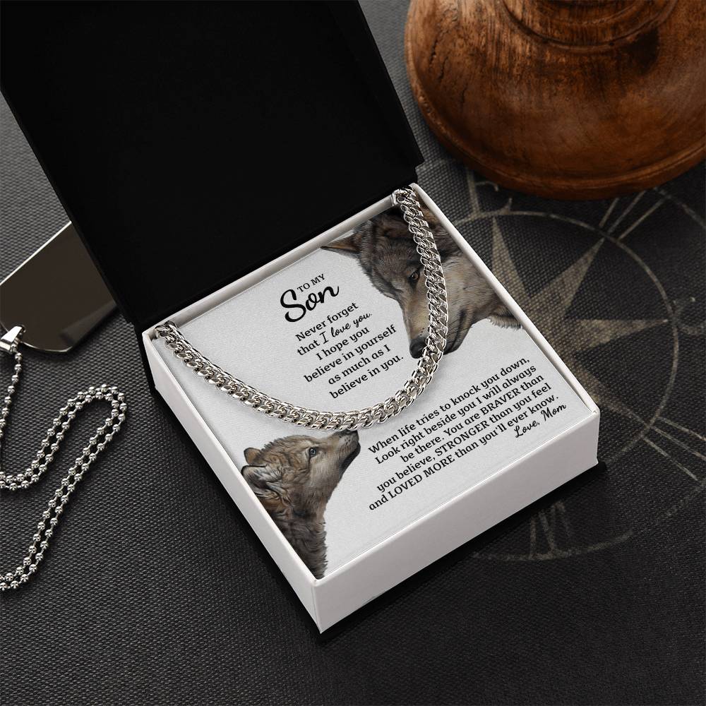 Perfect Gift For Special Son Cuban Link Chain