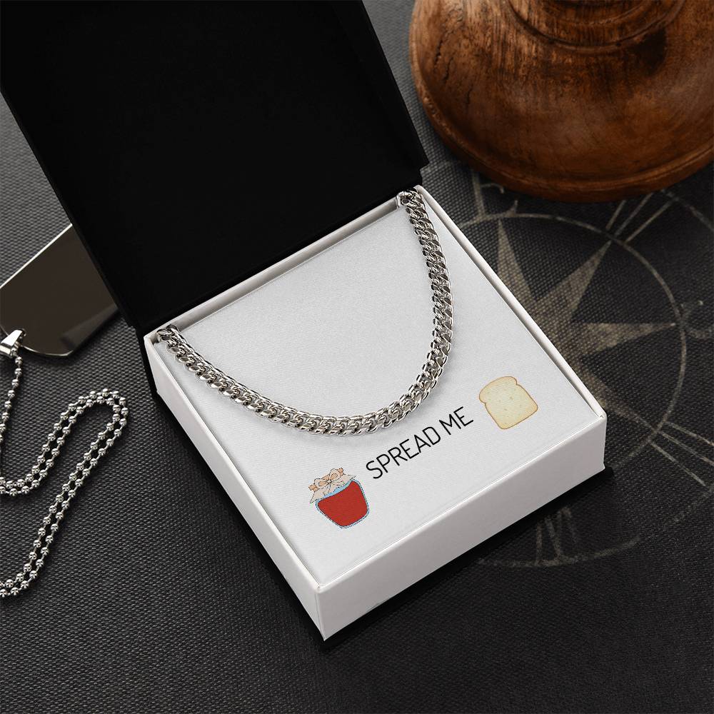 Chain Link Neckwear With Message Card &amp; Luxury Gift Box Cuban Link Chain