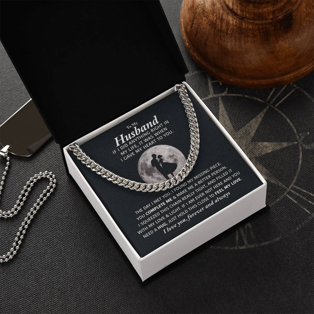 Perfect Gift For Husband Cuban Link Chain