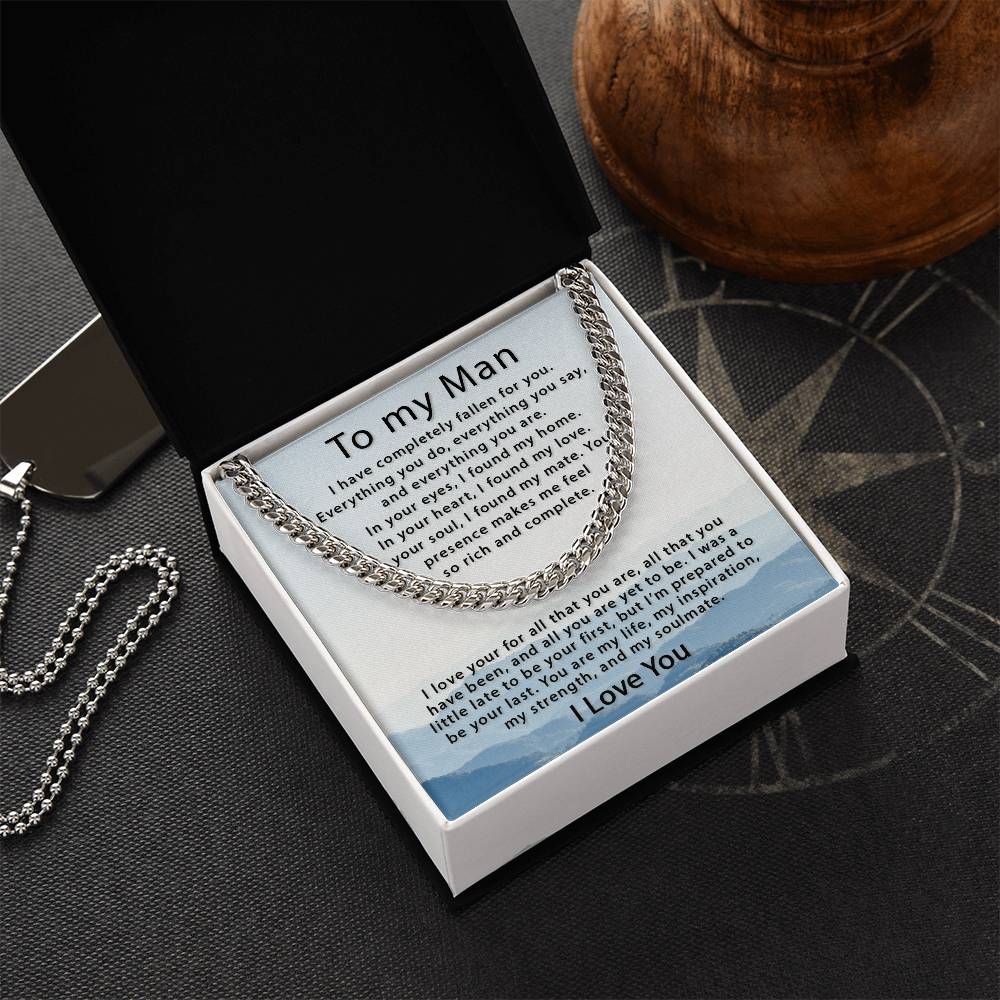 Fallen For You Cuban Link Chain