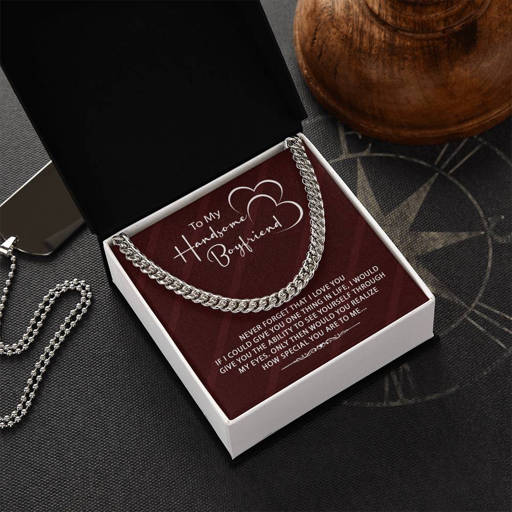 Stylish Gift For Boyfriend ♥ Cuban Link Chain Necklace
