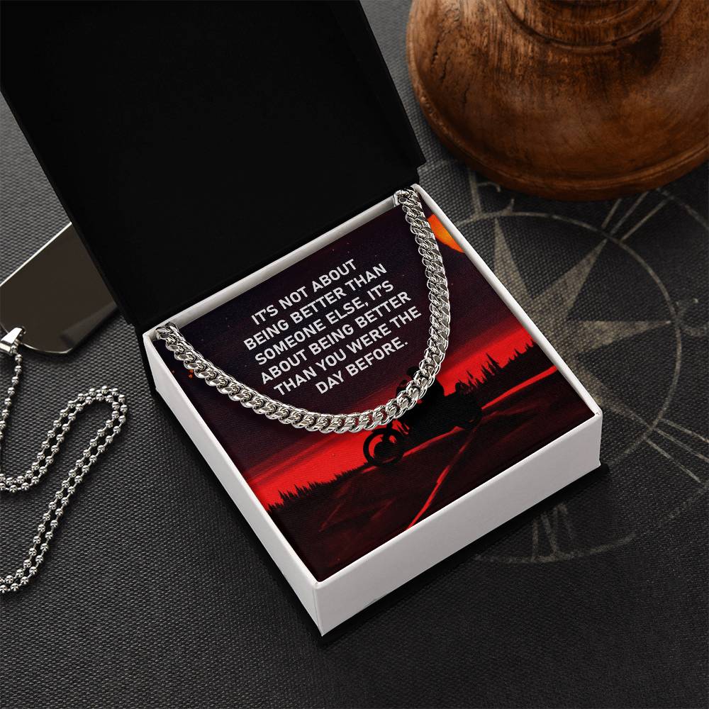 Gift For Bike  - Cuban Link Chain Necklace - Trending Now