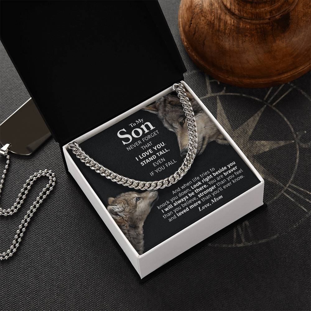 My Son - Stand Tall Cuban Link Chain