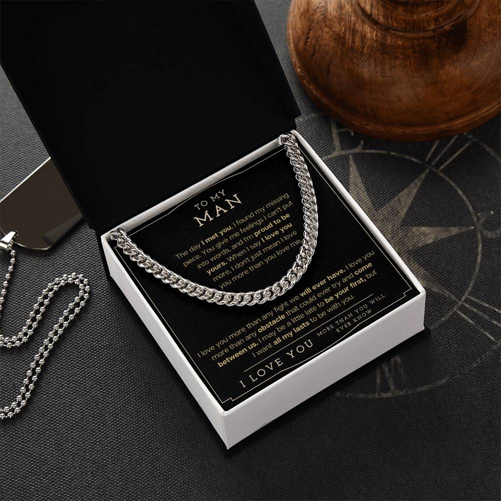 To My Man - Cuban Link Chain