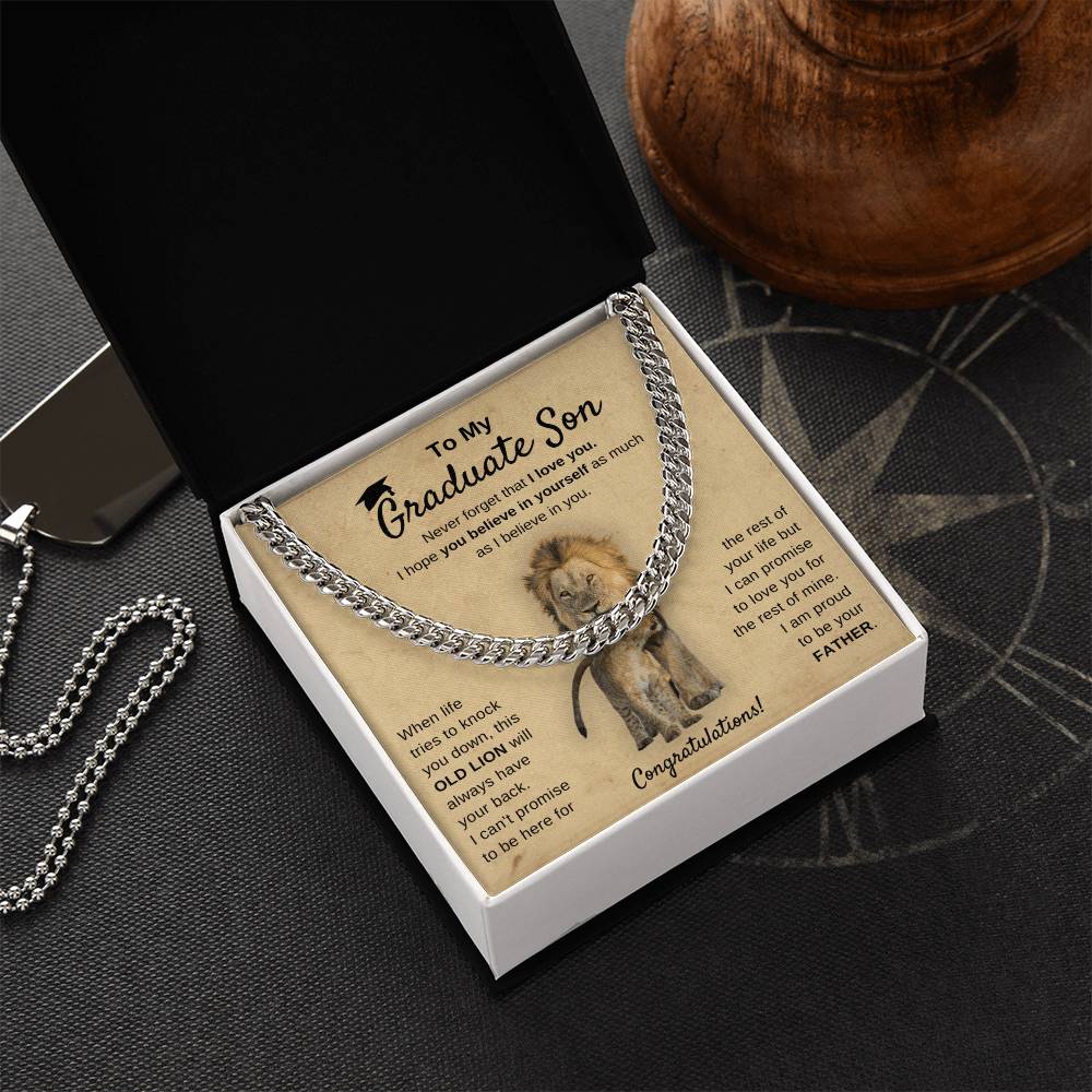 Graduation 2022 - I'm Proud Of You - Cuban Chain Cuban Link Chain