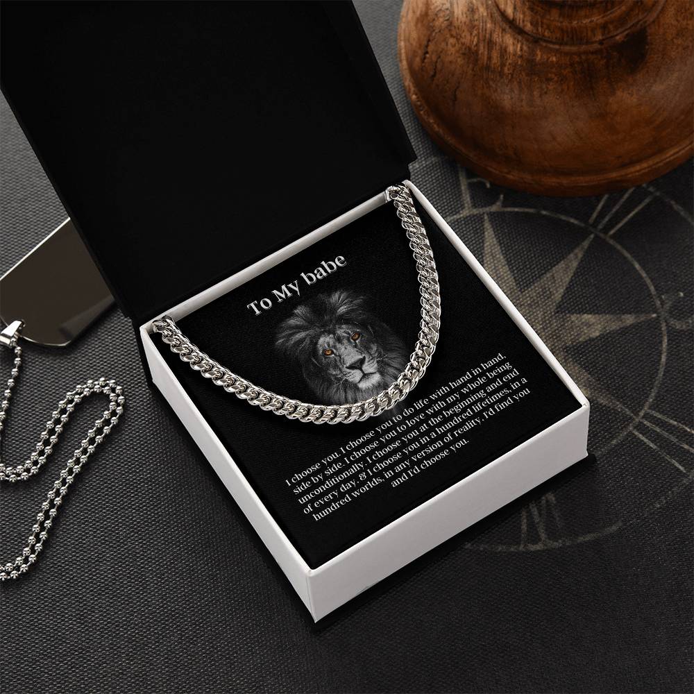 Fierce Love Cuban Link Chain Necklace