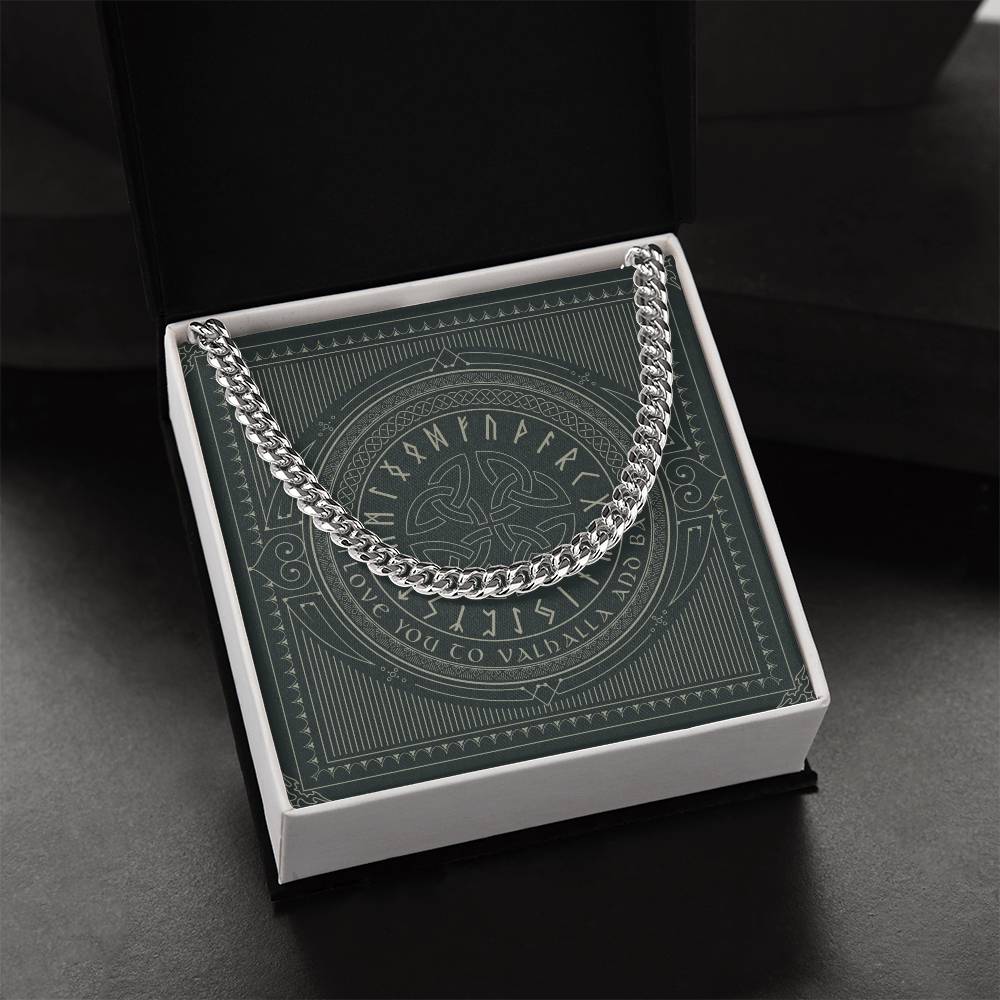 Gift For Boyfriend  Husband Vikings Gift For Him Gift For Him Unique Cuban Link Chain