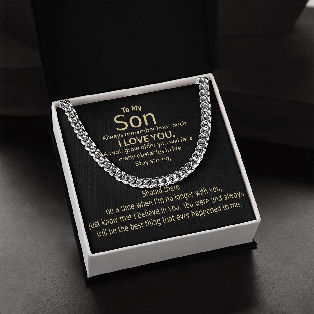 Cuban Link Chain For Son