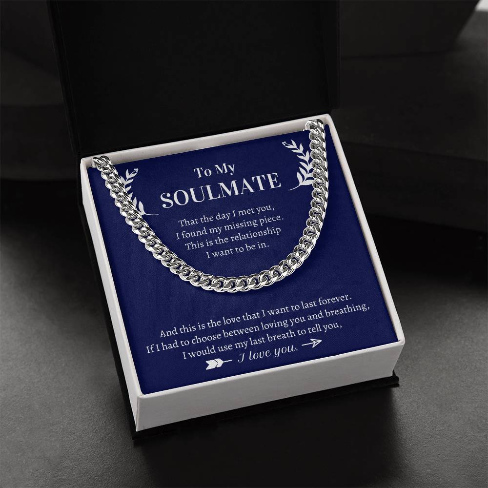 Valentine's Gift For Him - This Is The Love That I Want To Last Forever Cuban Link Chain