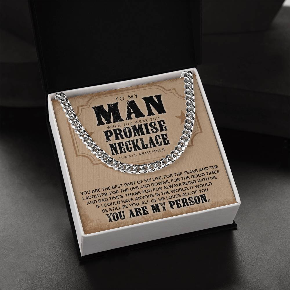 You Are The Best Part Of My Life - Necklace Cuban Link Chain