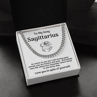 Sexy Sagittarius Cuban Chain Gift From Wife Or Girlfriend Cuban Link Chain