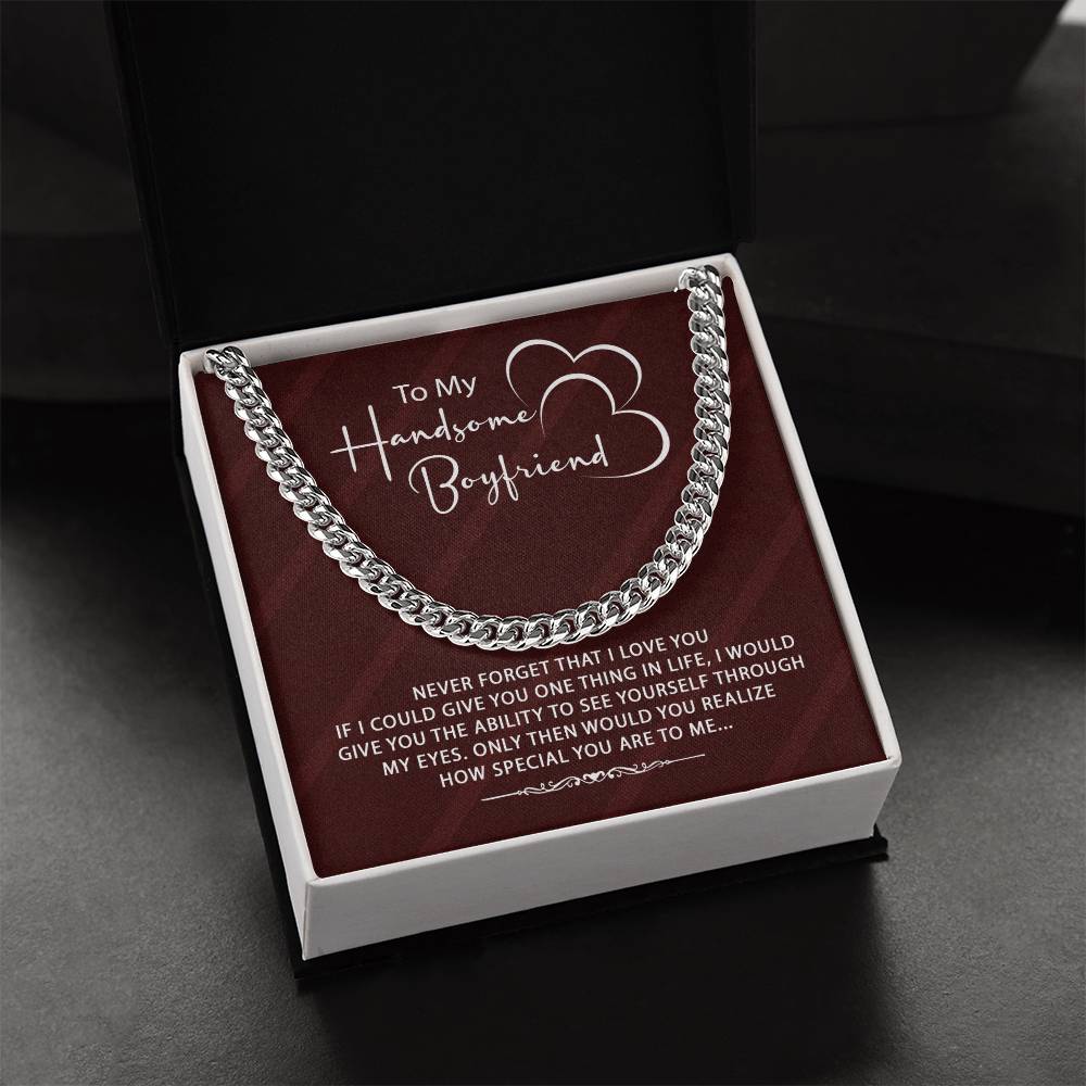 Stylish Gift For Boyfriend ♥ Cuban Link Chain Necklace