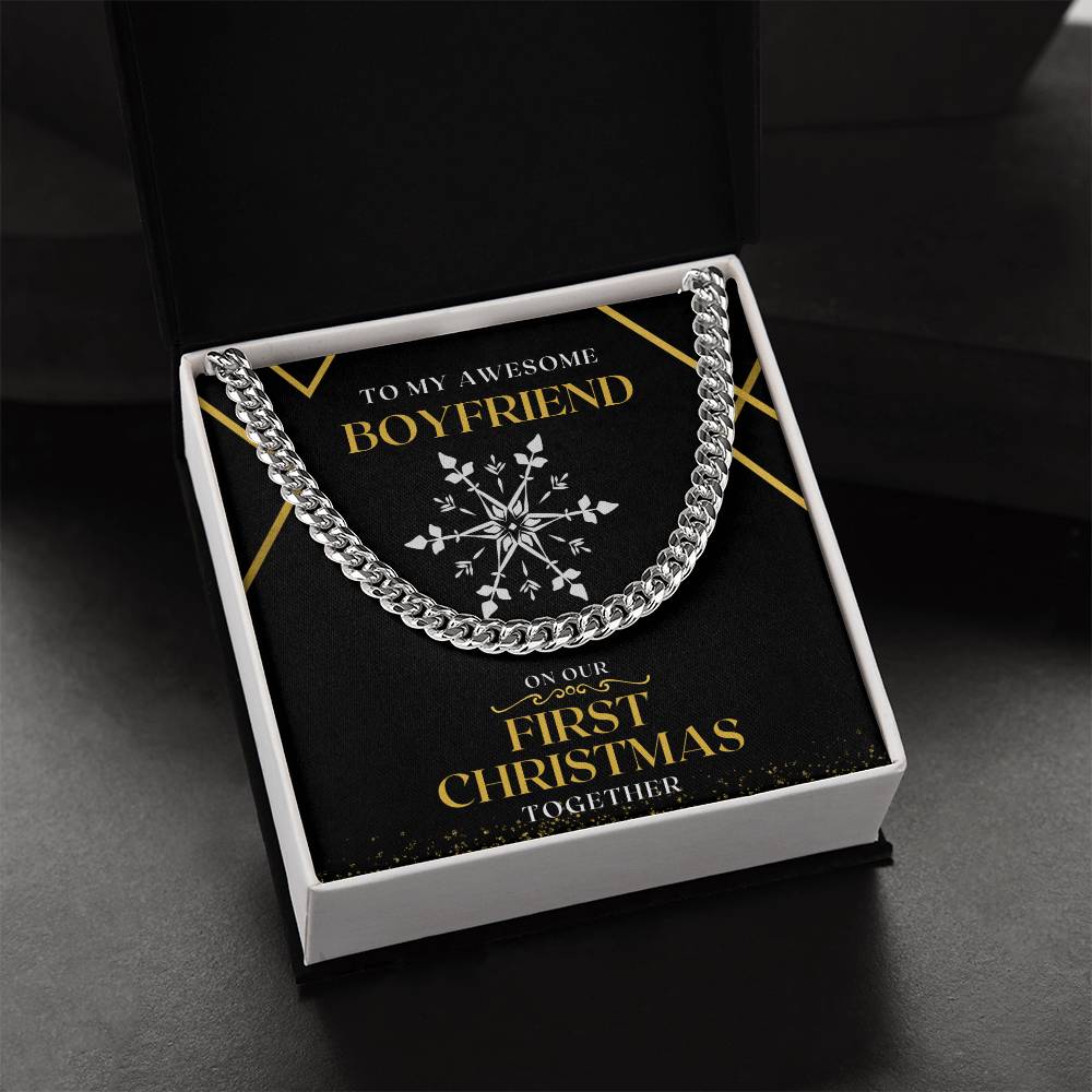 Chain Necklace To My Boyfriend On Our First Christmas Together Cuban Link Chain