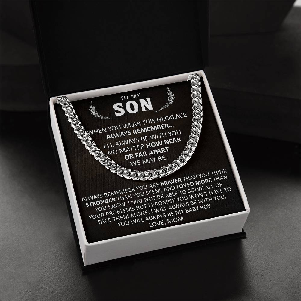 Gift For Son - Braver - Cuban Cuban Link Chain