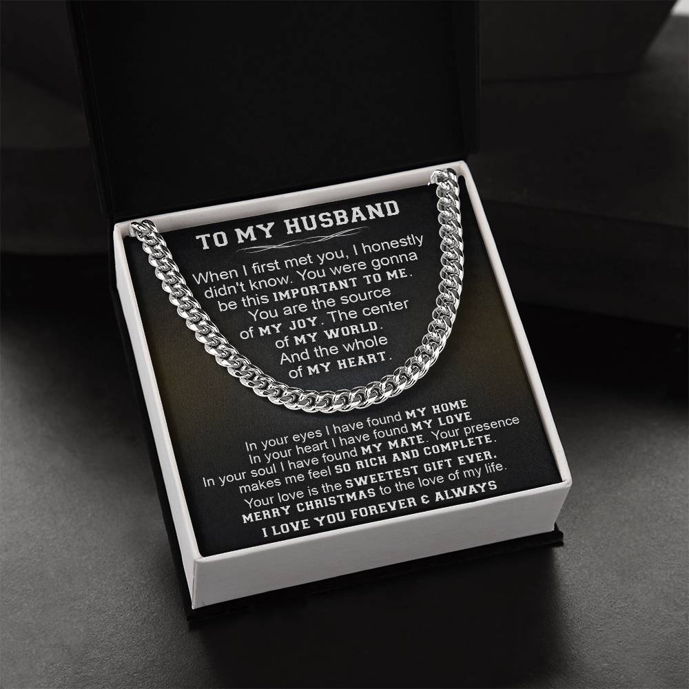 Gift For Husband - Honest - Cuban Link Cuban Link Chain
