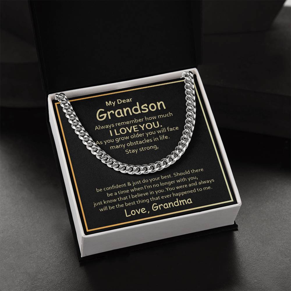 Gift For Grandson  - Cuban Link Chain Necklace - Trending Now