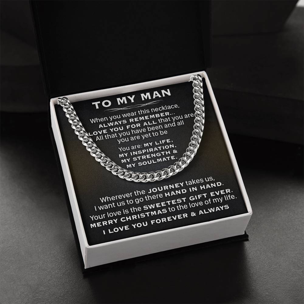 Gift For Husband - My Soulmate - Cuban Link Cuban Link Chain