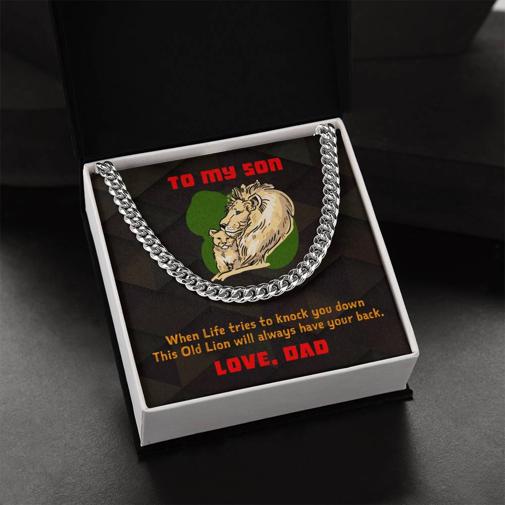 To My Son - Cuban Link Chain