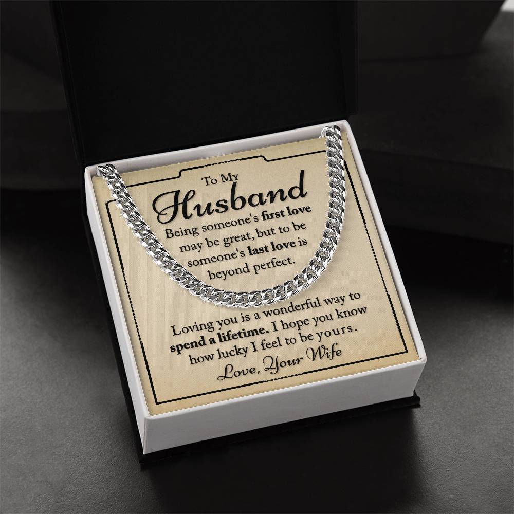 My Husband - I Hope You Know - Cuban Link Chain Necklace