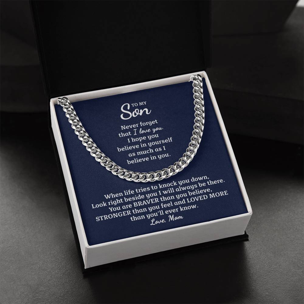 Perfect Gift For Son Cuban Link Chain