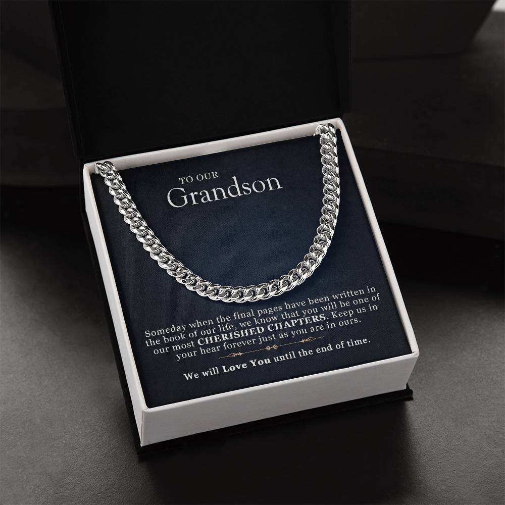 Gift For Grandsons From Grandparents Cuban Link Chain