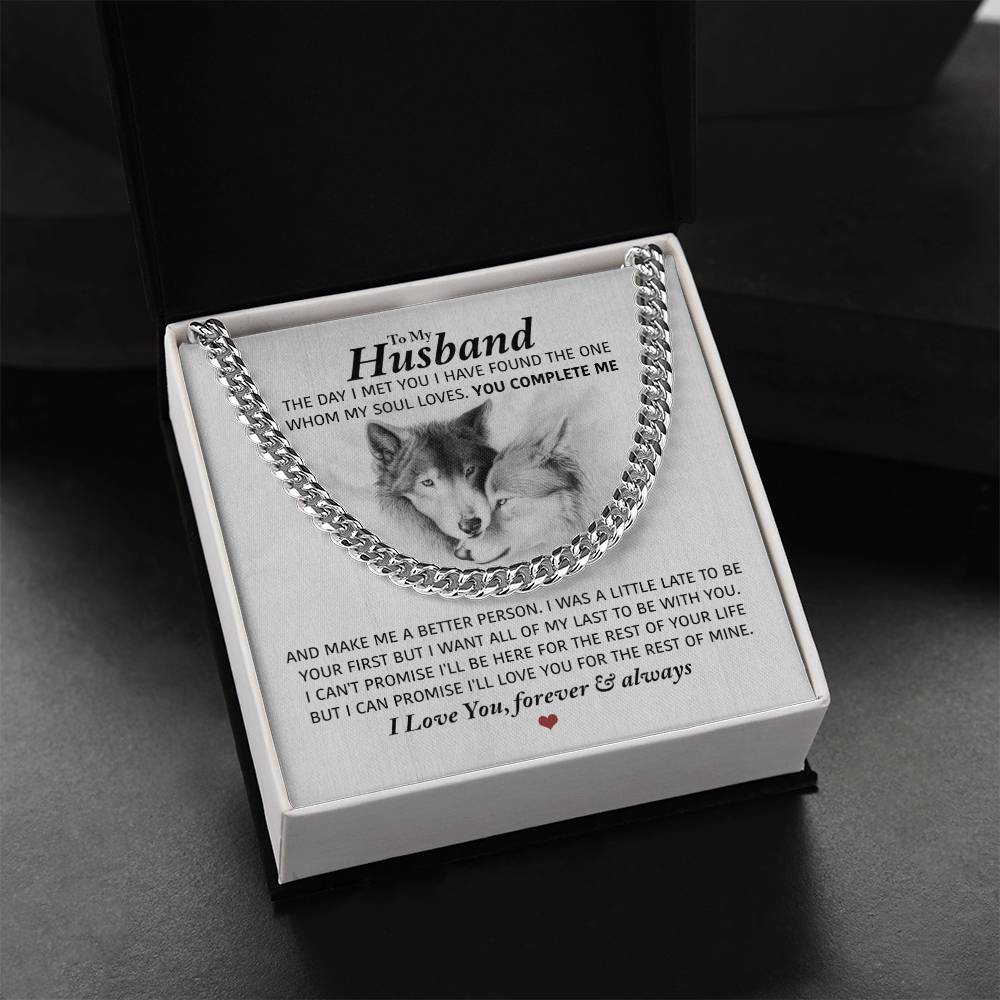 Perfect Gift For Husband Cuban Link Chain