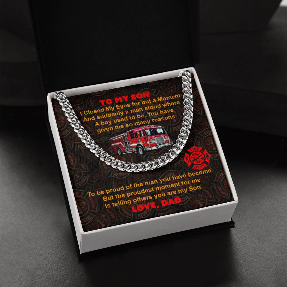 To My Son - Cuban Link Chain