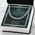 I Gave My Heart To You Cuban Link Chain Necklace Emerald Edition