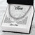 To My Son - Love Dad Cuban Link Chain