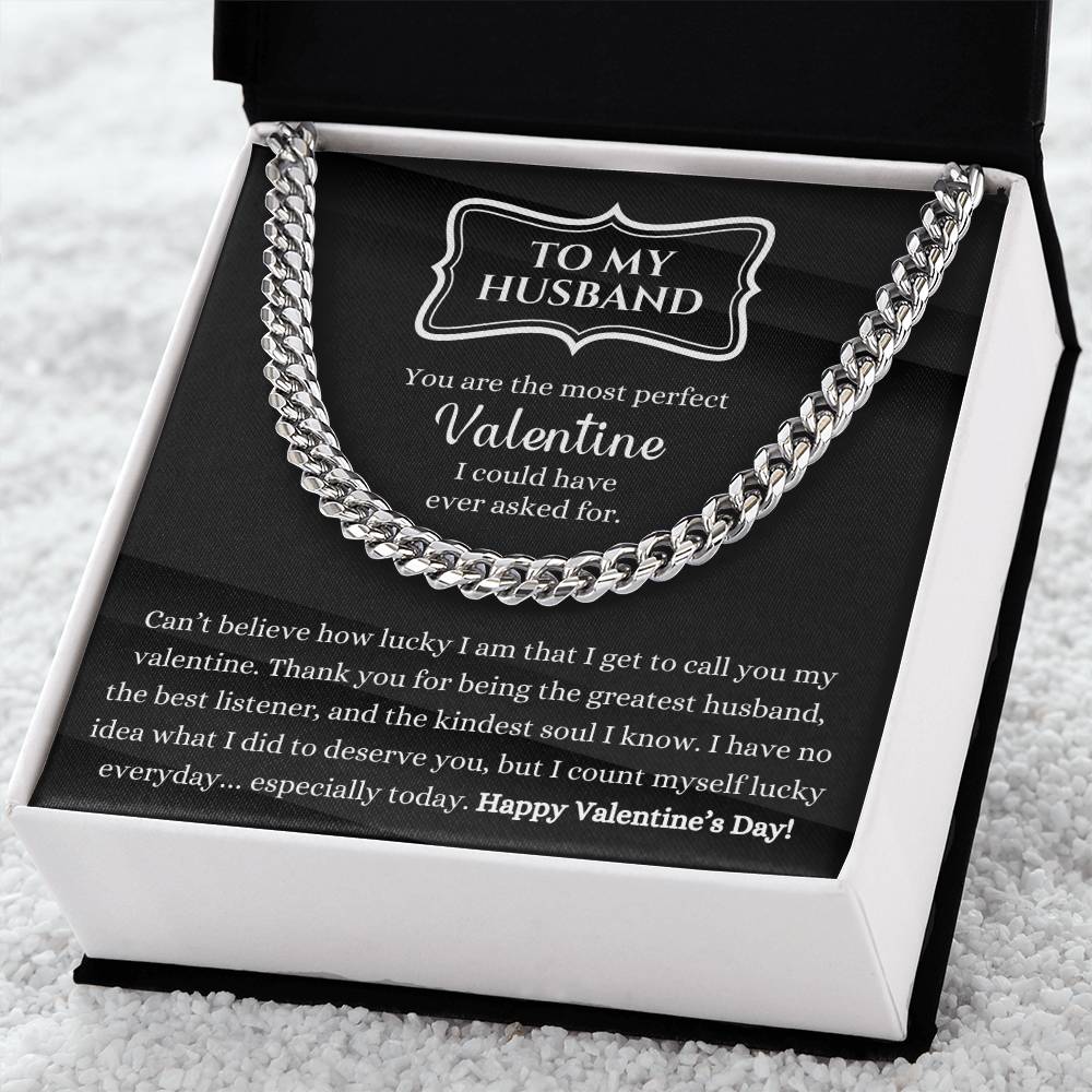 Valentines Day Gift For Husband Necklace Gift For Husband Gift For Husband To My Husband Jewelry Gift For Husband Cuban Link Chain