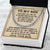 My Son - Never Forget That I Love You - Cuban Link Chain Necklace