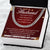 To My Husband - Merry Christmas - Chain Necklace + Mahogany Luxury Gift Box Cuban Link Chain