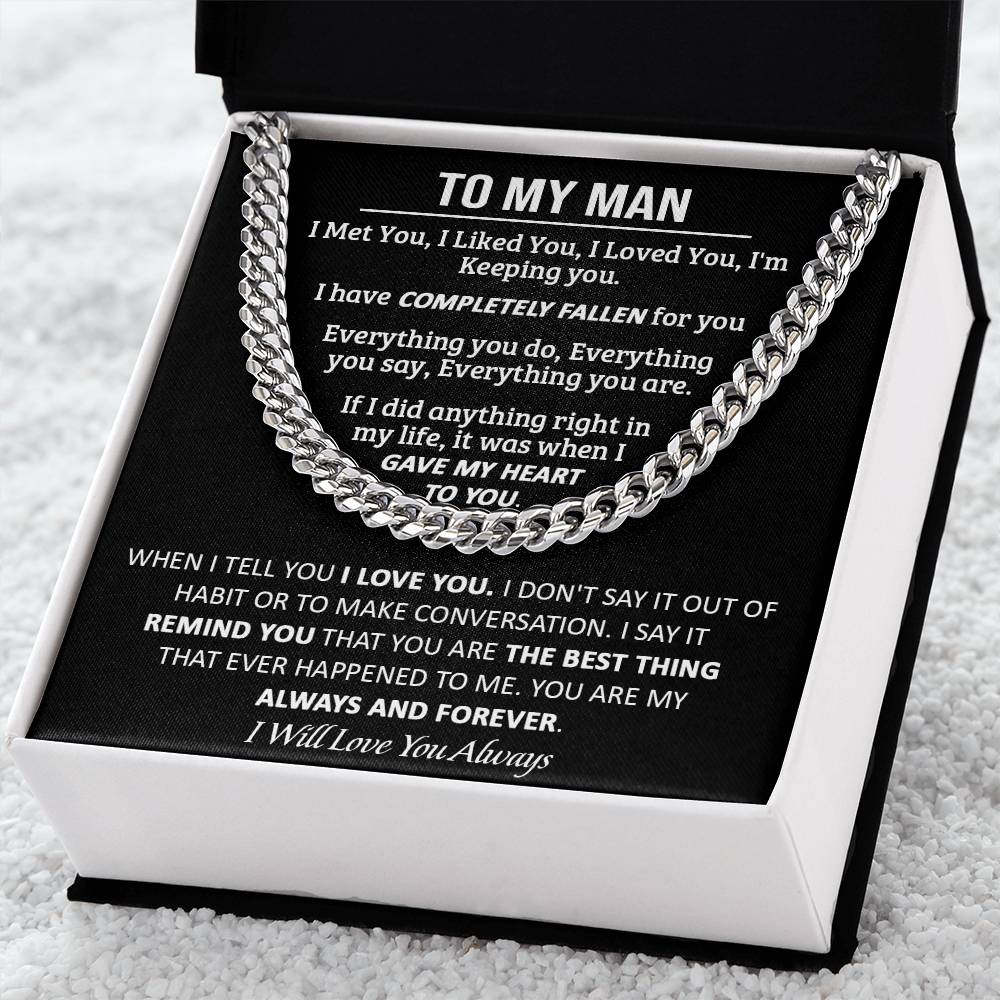 Gift For Your Man - My Always - Cuban Link Cuban Link Chain