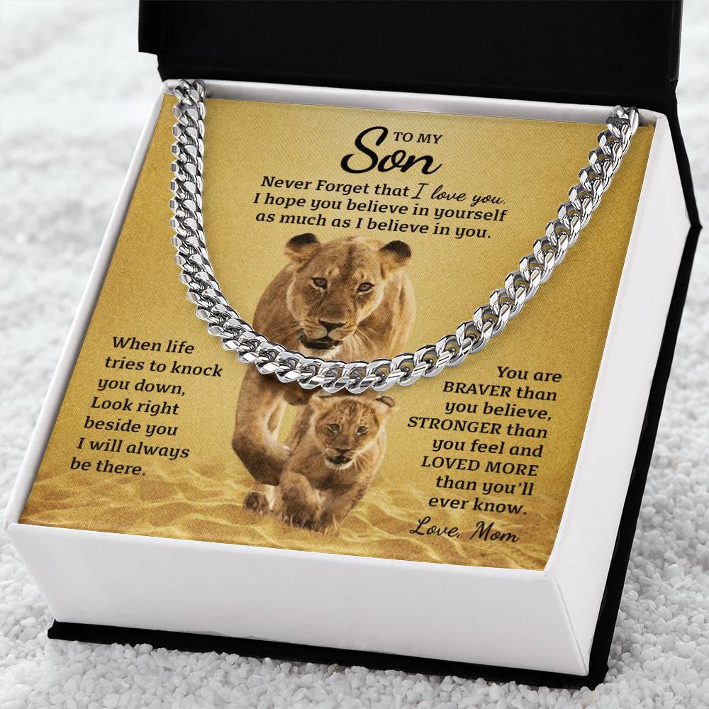 Perfect Gift For Son Cuban Link Chain
