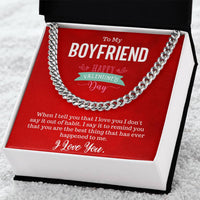 Valentine's Day Gift For Your Boyfriend. Cuban Link Chain