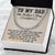 To My Dad - Thanks For Being You Cuban Link Chain