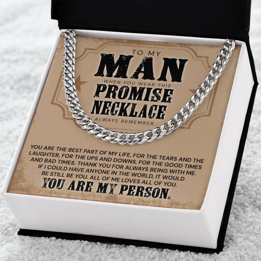 You Are The Best Part Of My Life - Necklace Cuban Link Chain