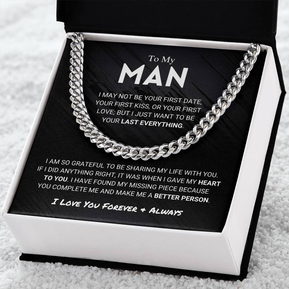 My Man - Better Person - Cuban Link Chain