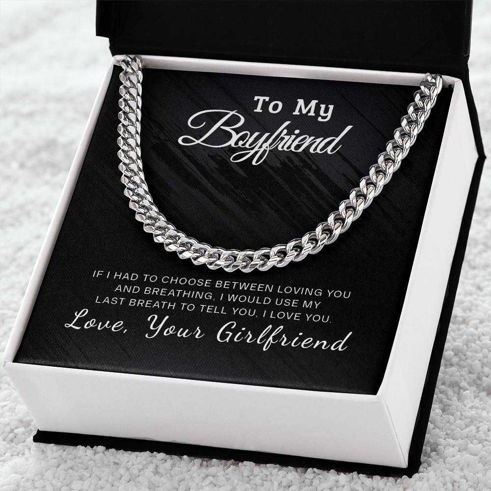 Lovely Gift For Boyfriend Cuban Link Chain