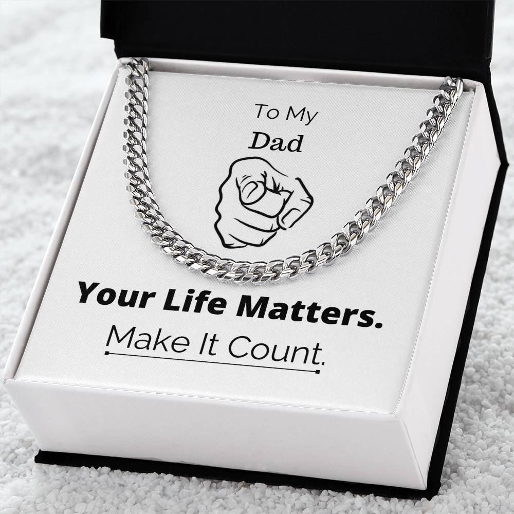 You Matter All Lives Matter Police Lives Matter Motivational Quotes Christian Gifts Sentimental Gift Christmas Gift Bl Cuban Link Chain