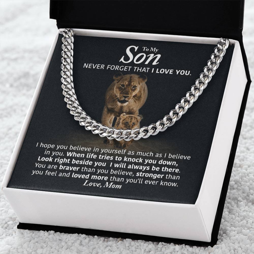 Perfect Gift For Son Cuban Link Chain