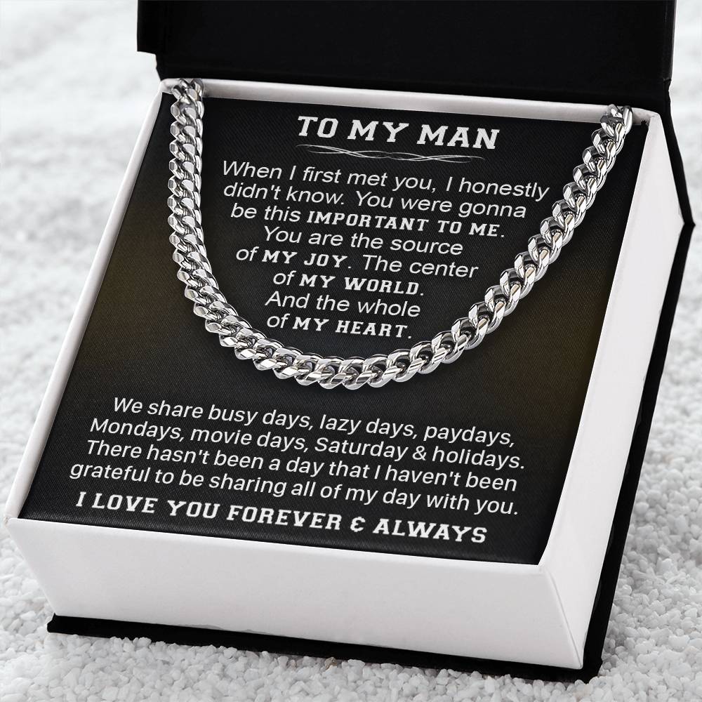 Gift For Your Man - Lazy Days - Cuban Link Cuban Link Chain