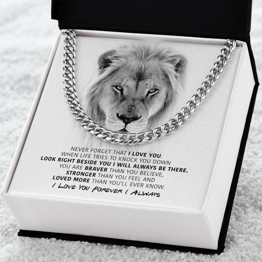 You Are Braver - Cuban Link Chain Necklace