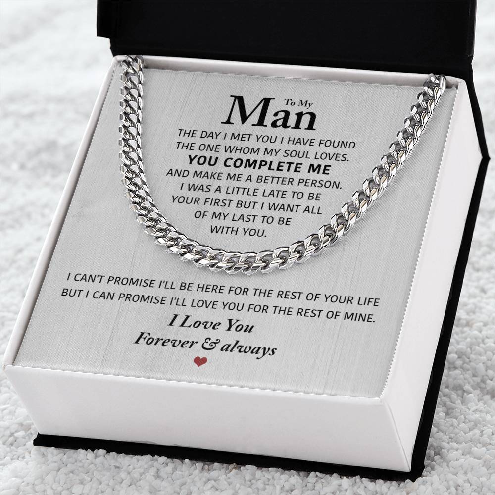 Perfect Gift For Man Cuban Link Chain