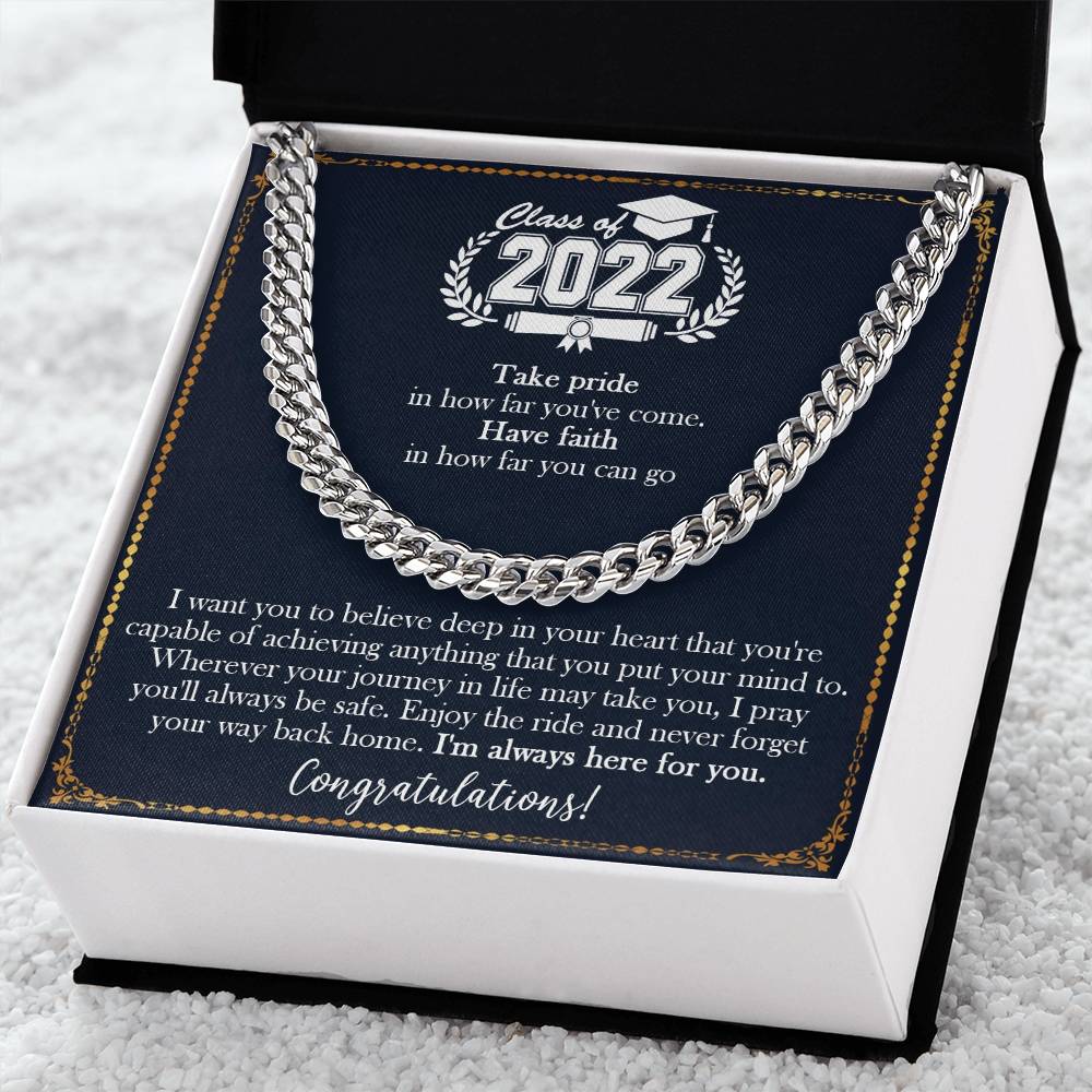 Graduation Gifts For Him Best Graduation Gifts For Guys Graduation Gift High School Boy Graduation Gift College Male G Cuban Link Chain