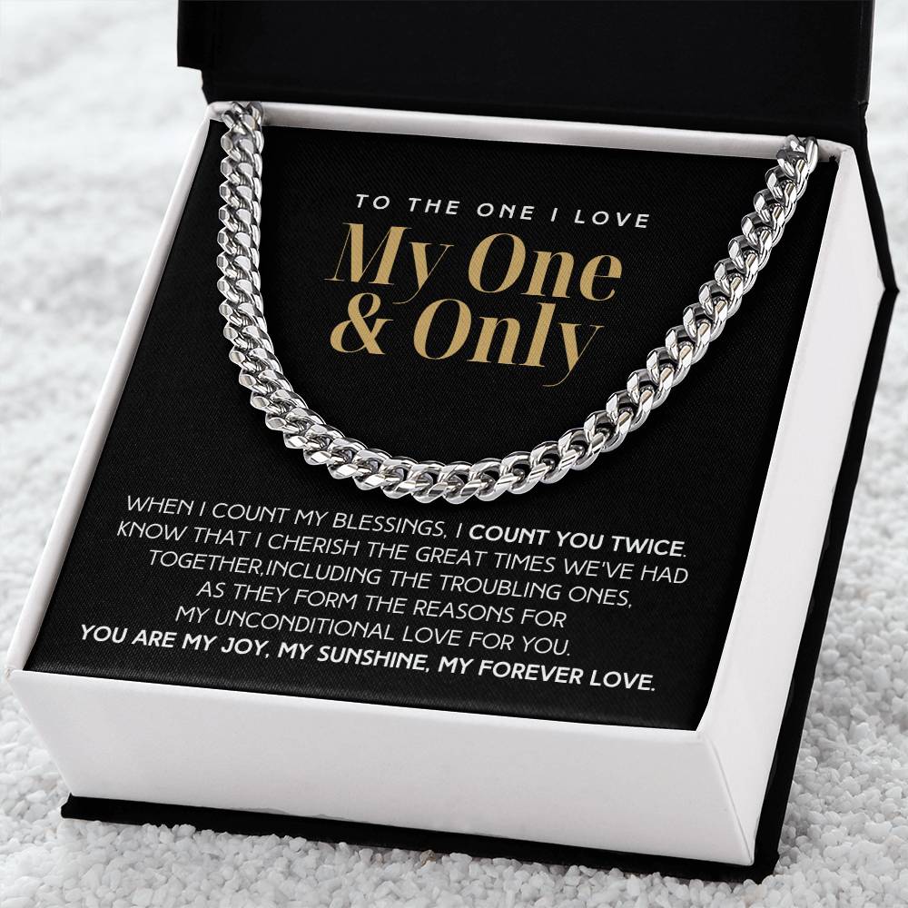 Count You Twice Christmas Gift For Him Link Chain  Limited Time Only - Grabs Yours Now! Cuban Link Chain
