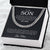To My Son Chain Necklace Sentimental Gift From Mom Son Birthday Gift Cuban Link Chain