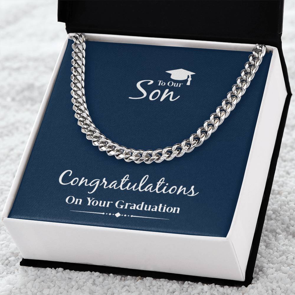Graduation Gift For Son To Son From Parents Cuban Chain Necklace For Him Cuban Link Chain